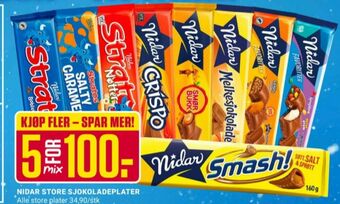 Europris Stratos sjokoladeplate tilbud
