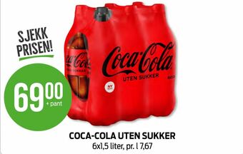 Kiwi Coca-cola zero brus tilbud