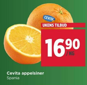 Meny Cevita appelsiner tilbud