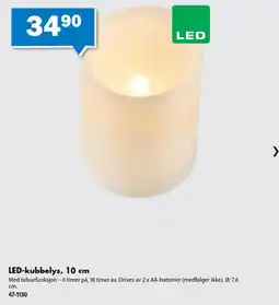 Biltema LED-kubbelys tilbud