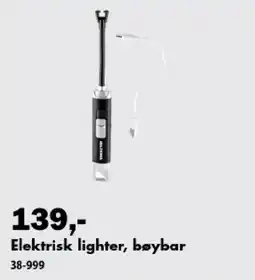 Biltema Elektrisk lighter, bøybar tilbud