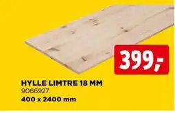 jem & fix HYLLE LIMTRE 18 MM tilbud