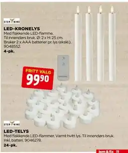 jem & fix LED-KRONELYS tilbud