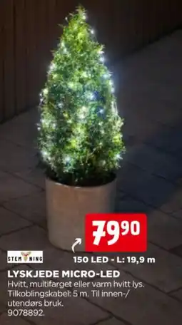 jem & fix Stemning Lyskjede Micro-led tilbud