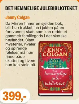 Ark Bokhandel Jenny Colgan Det hemmelige julebiblioteket tilbud