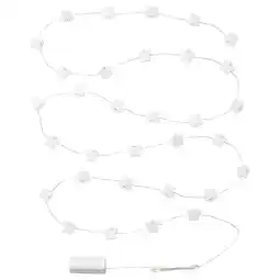 IKEA Kustfyr led-lyslenke med 32 lys, spøkelse/batteridrevet hvit tilbud