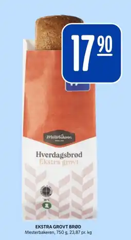 Rema 1000 Mesterbakeren Hverdagsbrød Ekstra grovt tilbud