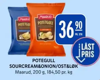 Maarud Potegull Sourcream&onion/ost&løk