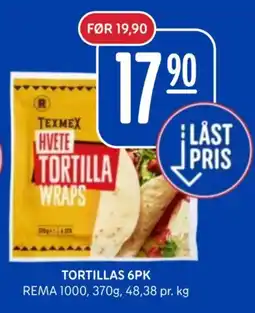 Rema 1000 Texmex tortilla wraps tilbud
