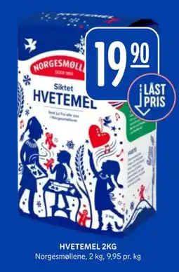 Rema 1000 Norgesmøllene Hvetemel tilbud