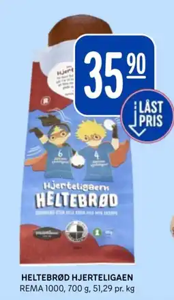 Rema 1000 Hjerteligaens Heltebrød tilbud