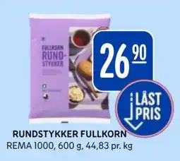 Rema 1000 Rema 1000 rundstykker fullkorn tilbud