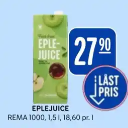 Rema 1000 Eplejuice tilbud