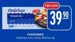 Rema 1000 Gode hav Fiskepinner tilbud