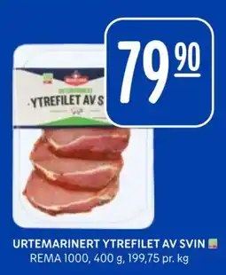 Rema 1000 Urtemarinert ytrefilet av svin tilbud