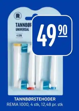 Rema 1000 Rema 1000 tannbørstehoder tilbud
