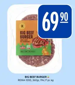 Rema 1000 Big Beef Burger tilbud