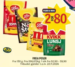 Coop Prix Freia poser tilbud
