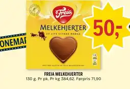 Coop Prix Freia melkehjerter tilbud