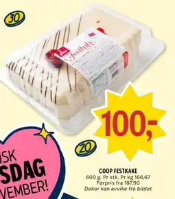 Coop Prix Coop festkake tilbud