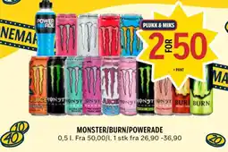 Coop Prix Monster/Burn/Powerade tilbud