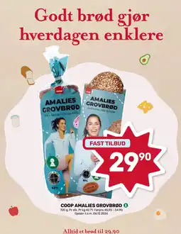 Matkroken Coop Amalies Grovbrød tilbud