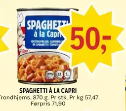 Coop Prix Gino Spaghetti à la Capri tilbud