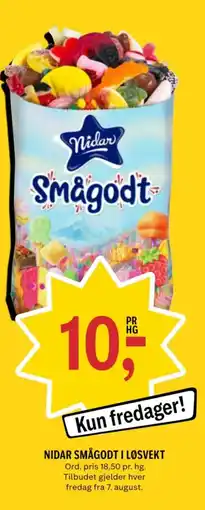 Coop Prix Nidar Smågodt tilbud