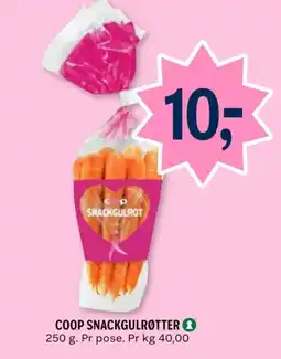 Coop Prix Coop snackgulrøtter tilbud