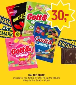 Coop Prix Malaco poser tilbud