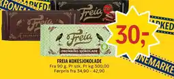 Coop Prix Freia kokesjokolade tilbud