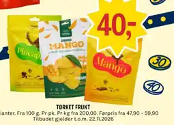 Coop Prix Tørket frukt tilbud
