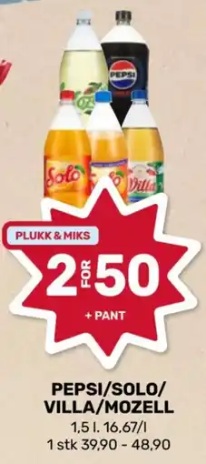 Matkroken Pepsi/Solo/Villa/Mozell tilbud