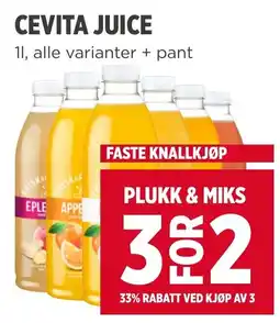Meny Cevita Juice tilbud