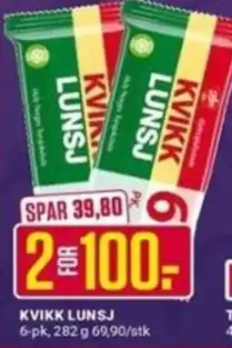 Europris Kvikk Lunsj tilbud
