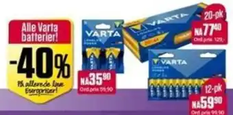 Alle Varta batterier