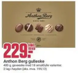 Europris Anthon Berg gullerke tilbud