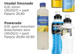 Meny Imsdal limonade tilbud