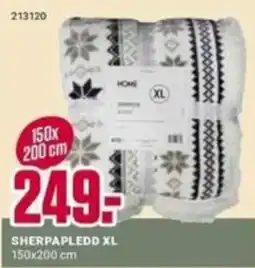 Europris Sherpapledd XL tilbud