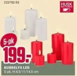Europris Husk kubbelys led tilbud