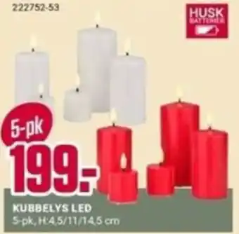Husk kubbelys led