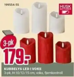 Europris Kubbelys Led I Voks tilbud
