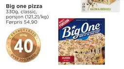 Meny Big One pizza tilbud