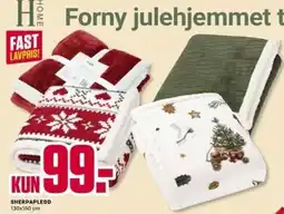 Europris Home Sherpapledd tilbud