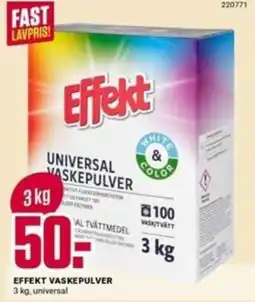Europris Effekt vaskepulver tilbud