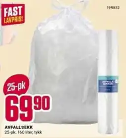 Europris Avfallsekk tilbud