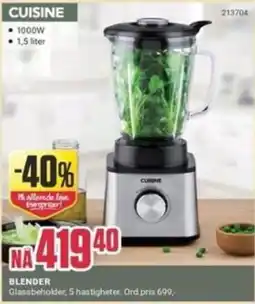 Europris Cuisine blender tilbud