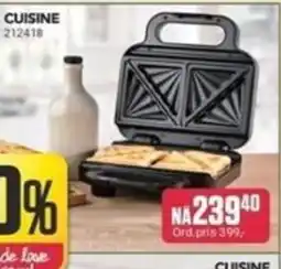 Europris Cuisine waffle maker tilbud