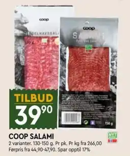 Coop Mega Coop Salami tilbud