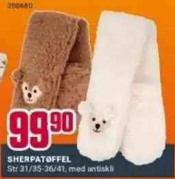 Europris Sherpatøffel tilbud